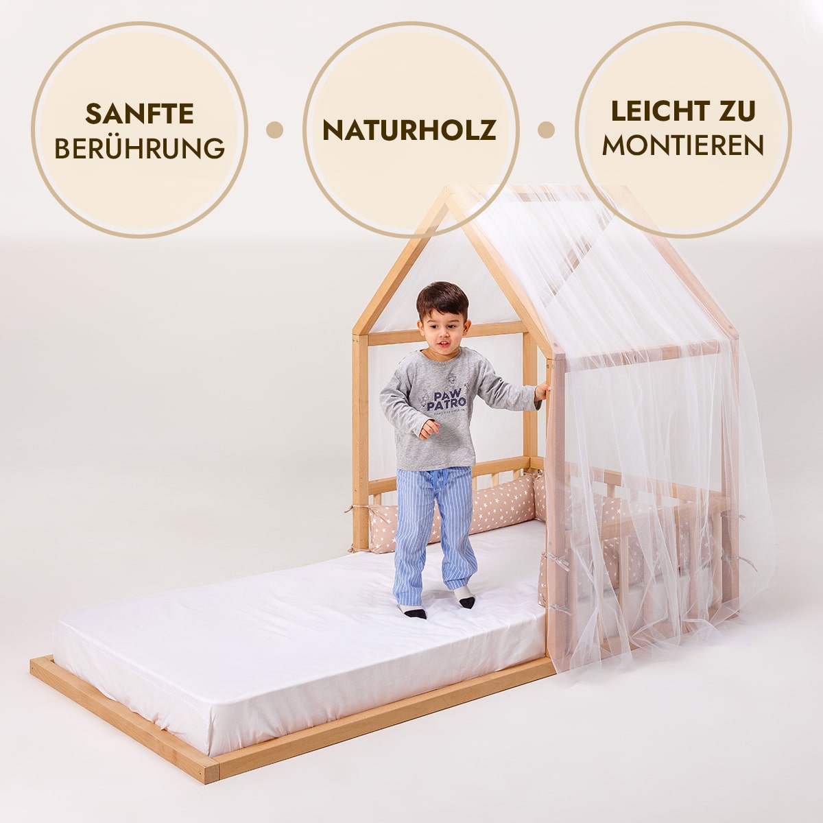 Montessori Kinderbett ab 2 Jahren-2